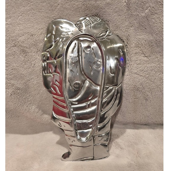 Vintage Home for the Holidays Santa Claus Metal Spoon Rest/Candy Dish Tray w/box - Picture 4 of 5